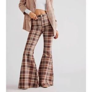 Free people just float plaid jeans